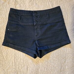 Refuge High Waist Black Shorts